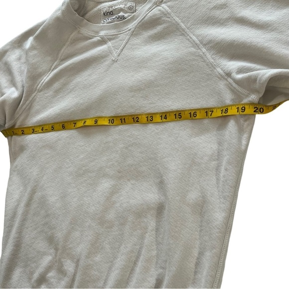 Unsubscribed Crew Neck Long Sleeve Be Kind Lightweight Distressed Sweatshirt S - Picture 13 of 16